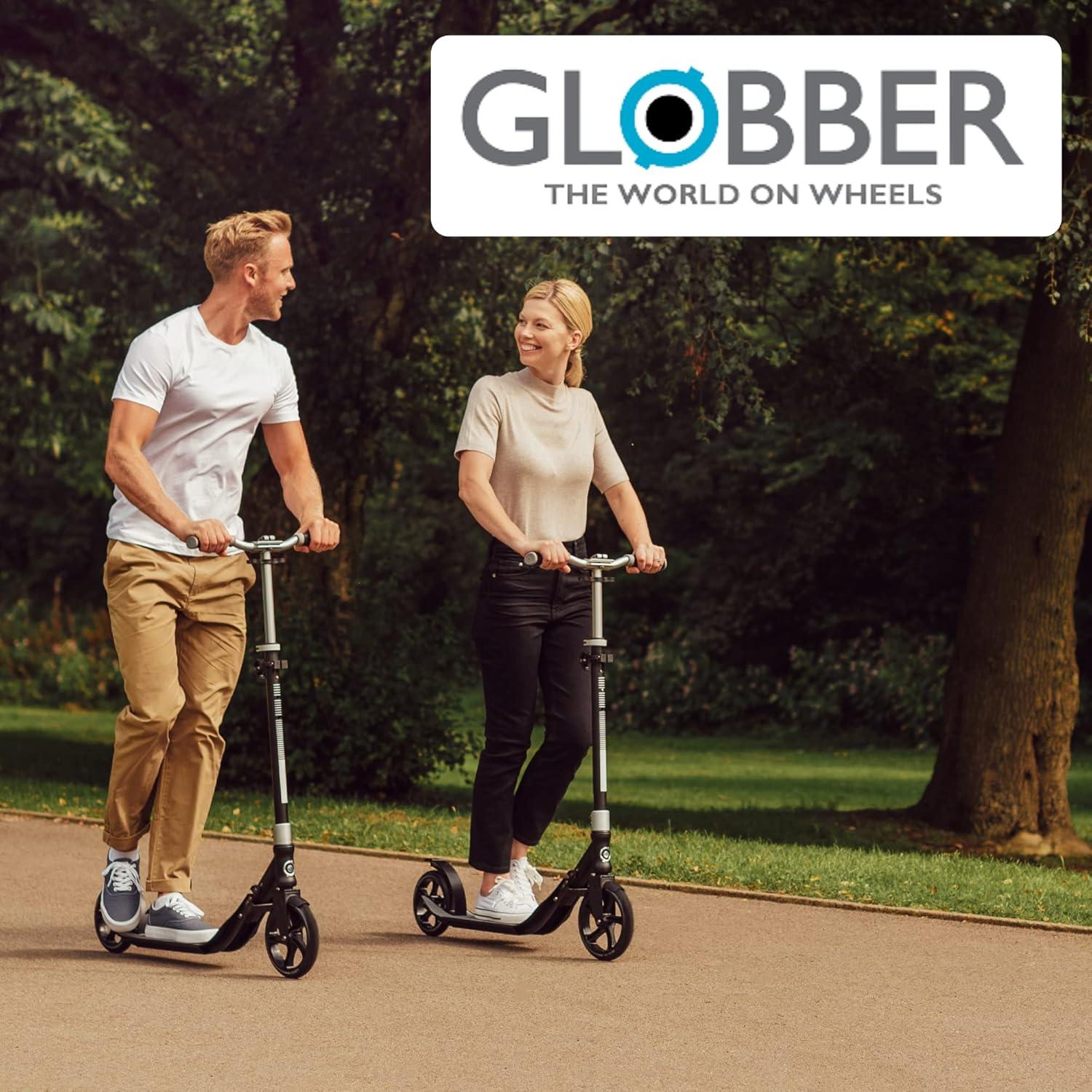 imageGlobber NL Series Foldable Kick Scooter 2Wheel Adult amp Kids Scooter 8 Safe NonSlip Deck amp Premium Brakes