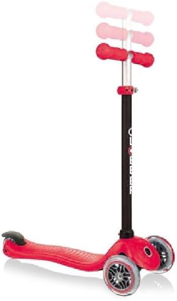 imageGlobber Go Up Sporty 3 in 1 Kick Scooter for Kids and Toddlers 3 Mode Ride On Scooter for Ages 15 Months to 3 Adjustable Outdoor Ride on Toy for Toddlers Deep Red