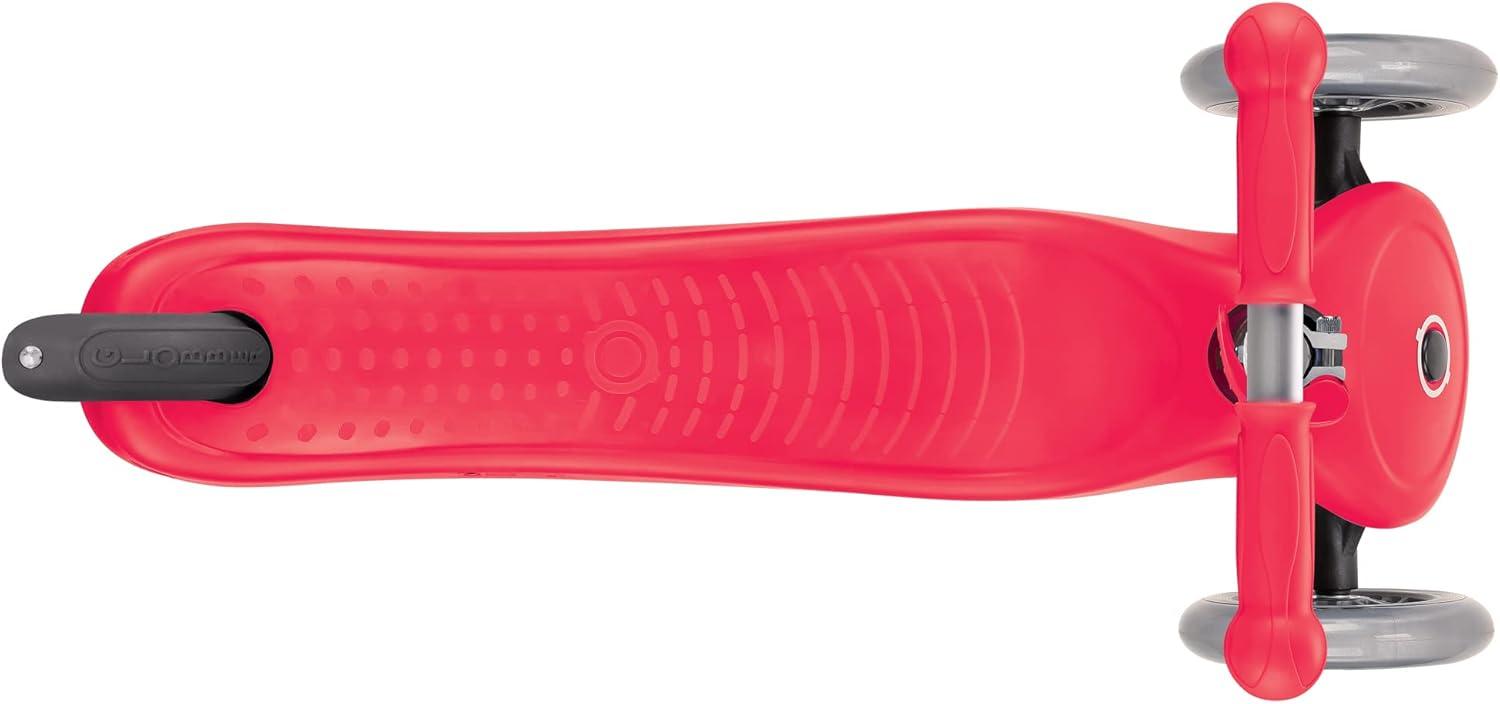 imageGlobber Go Up Sporty 3 in 1 Kick Scooter for Kids and Toddlers 3 Mode Ride On Scooter for Ages 15 Months to 3 Adjustable Outdoor Ride on Toy for Toddlers Deep Red