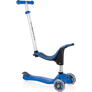 Globber Go Up Sporty 3-In-1 Kick Scooter For Toddlers & Kids, Navy Blue, Adjustable Handlebar & Seat Height