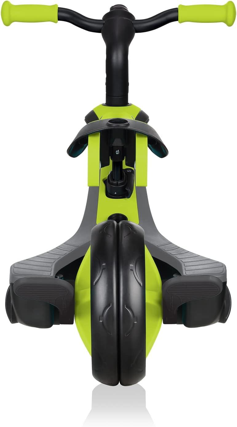 imageGlobber 4in1 Toddler Trike Push Bike Stroller Learning Tricycle for Toddlers Converts Into Balance Bike Safe Outdoor Ride On Toys for Kids PinkLime Green