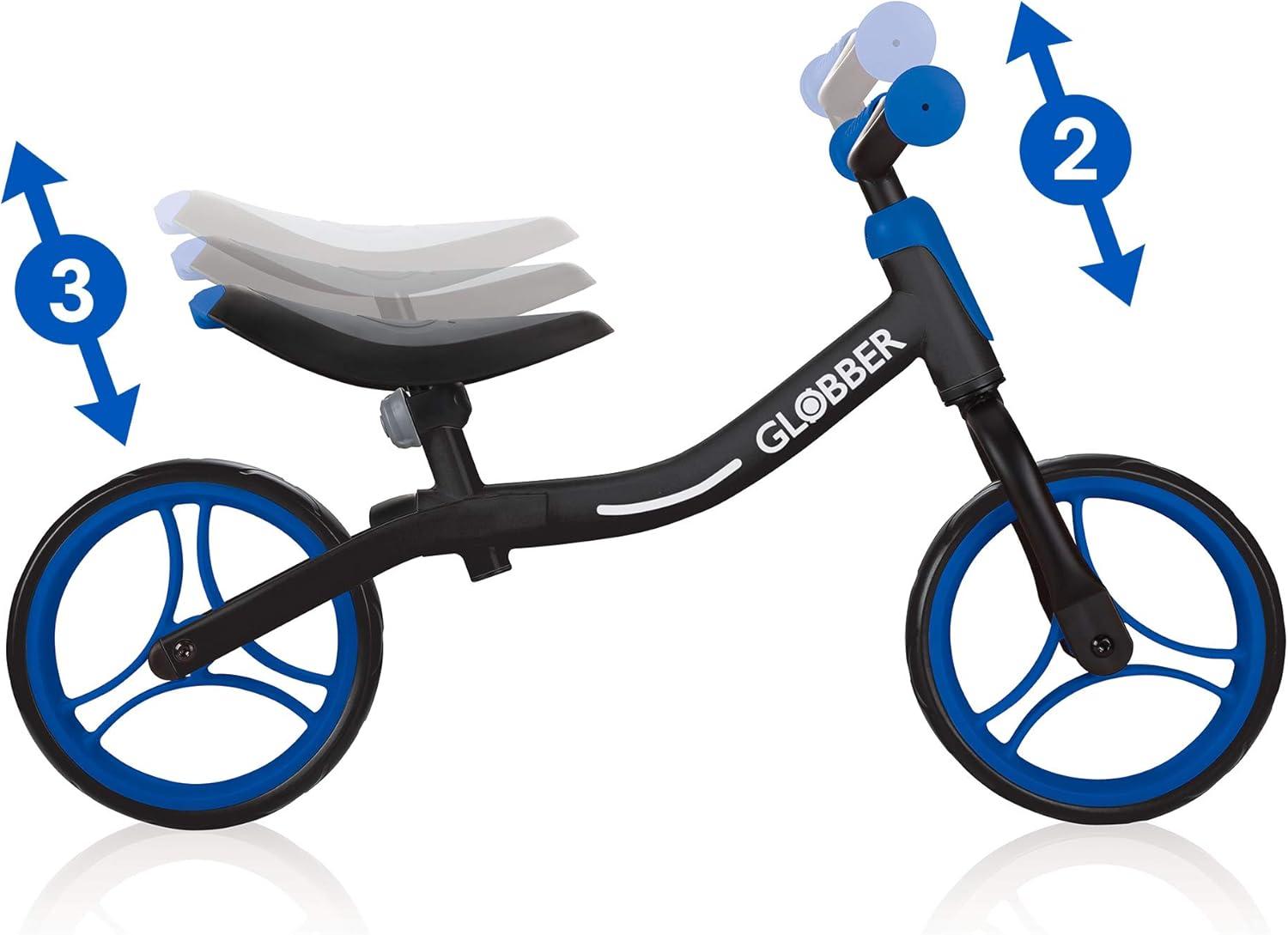 imageGlobber GO BIKE balance bike for firsttimers ages 18m 5 years Adjustable seat and handlebar NO Pedal Sports Training Bicycle Toddler bike for motor skills and balance before their first pedal